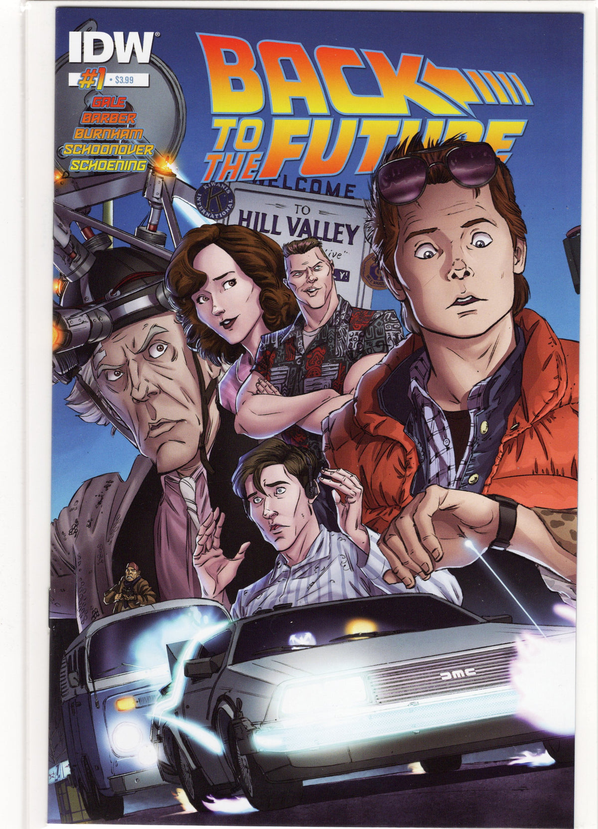 BACK TO THE FUTURE #1 IDW GALE BARBER WORK 9.6