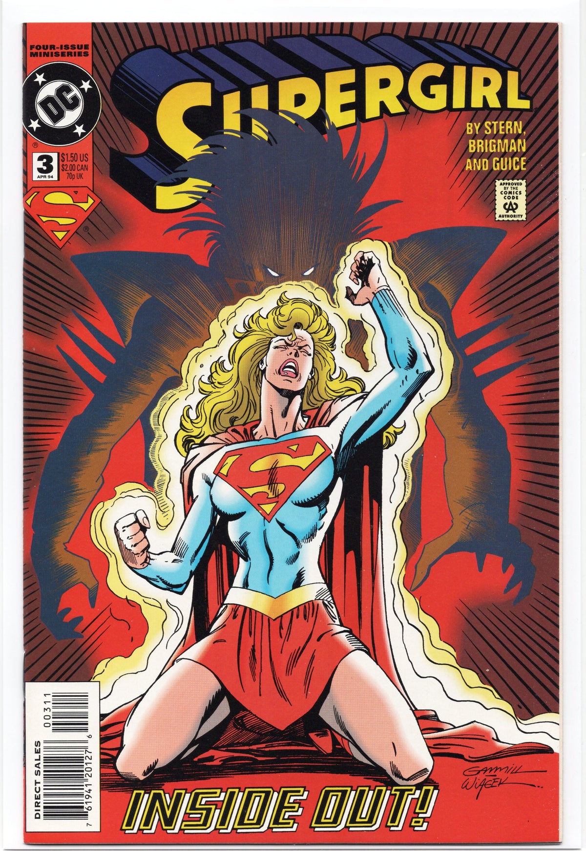 Super Girl #3 from The Four Issue Miniseries 1994