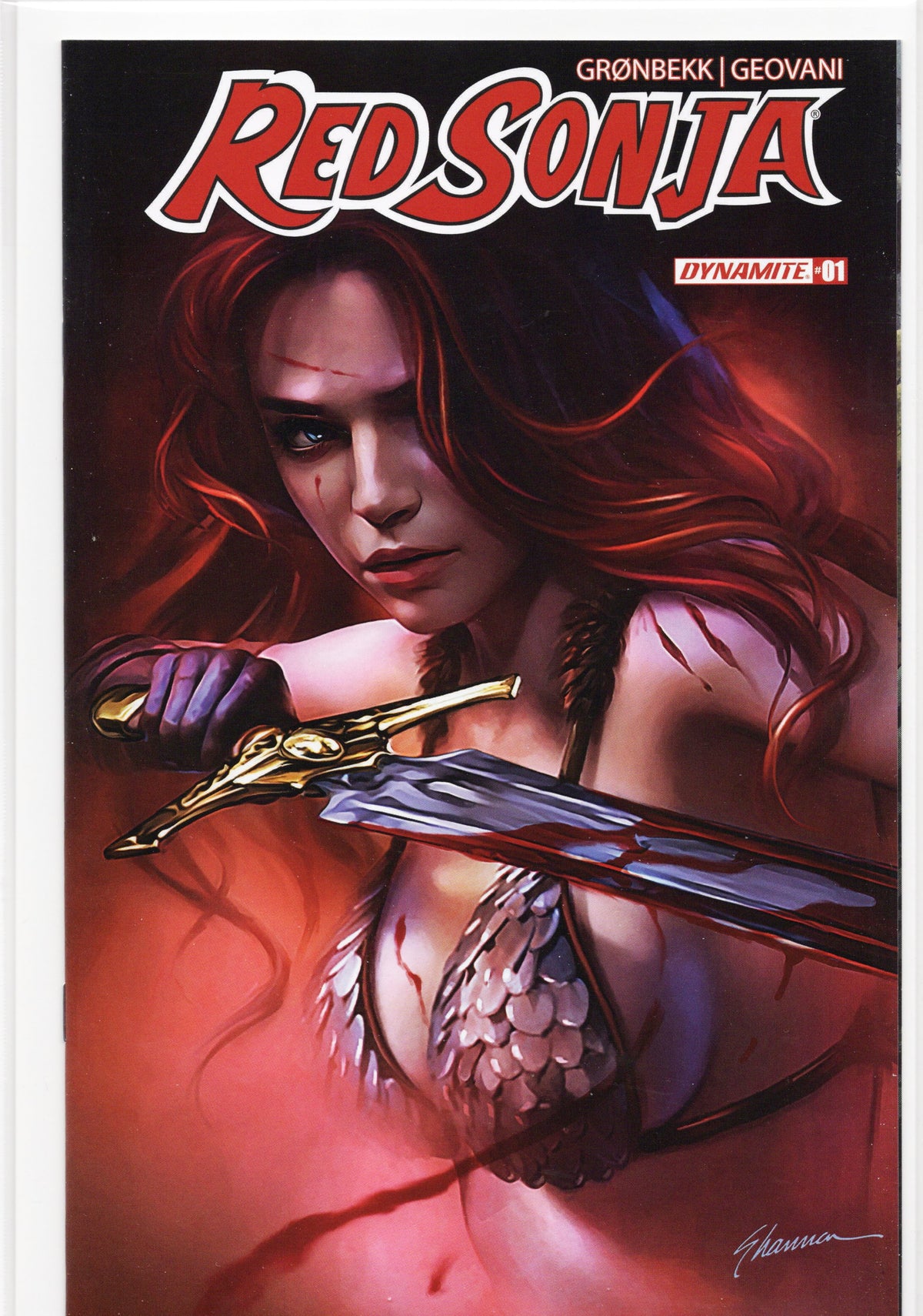 Red Sonja #1 Dynamite Comics Shannan Variant