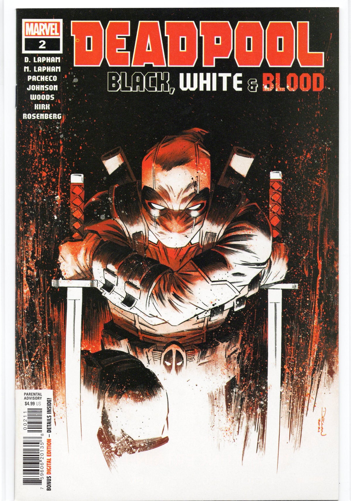 Deadpool Black White And Blood #2