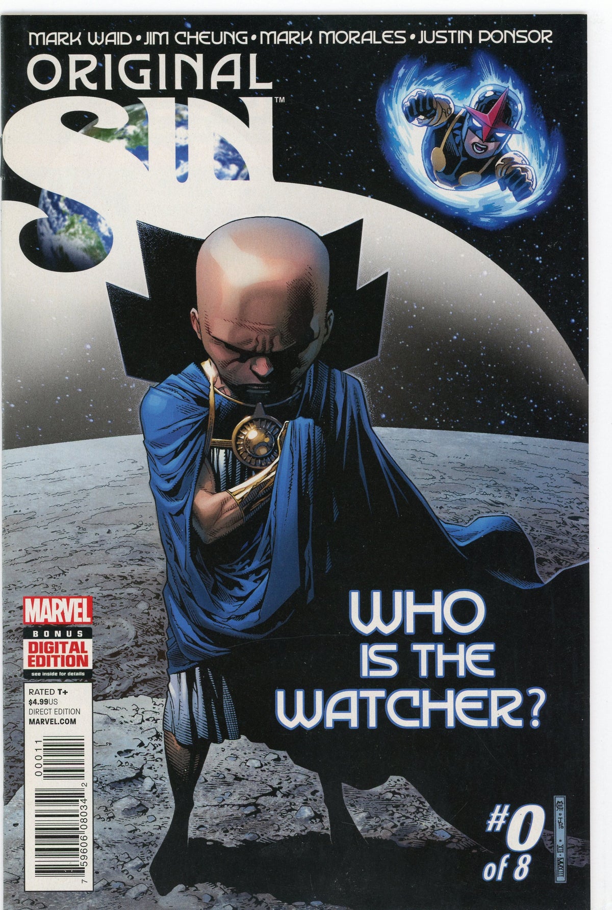 ORIGINAL SIN #0 OF 8 NM COSMIC COVER STUNNING SHEEN