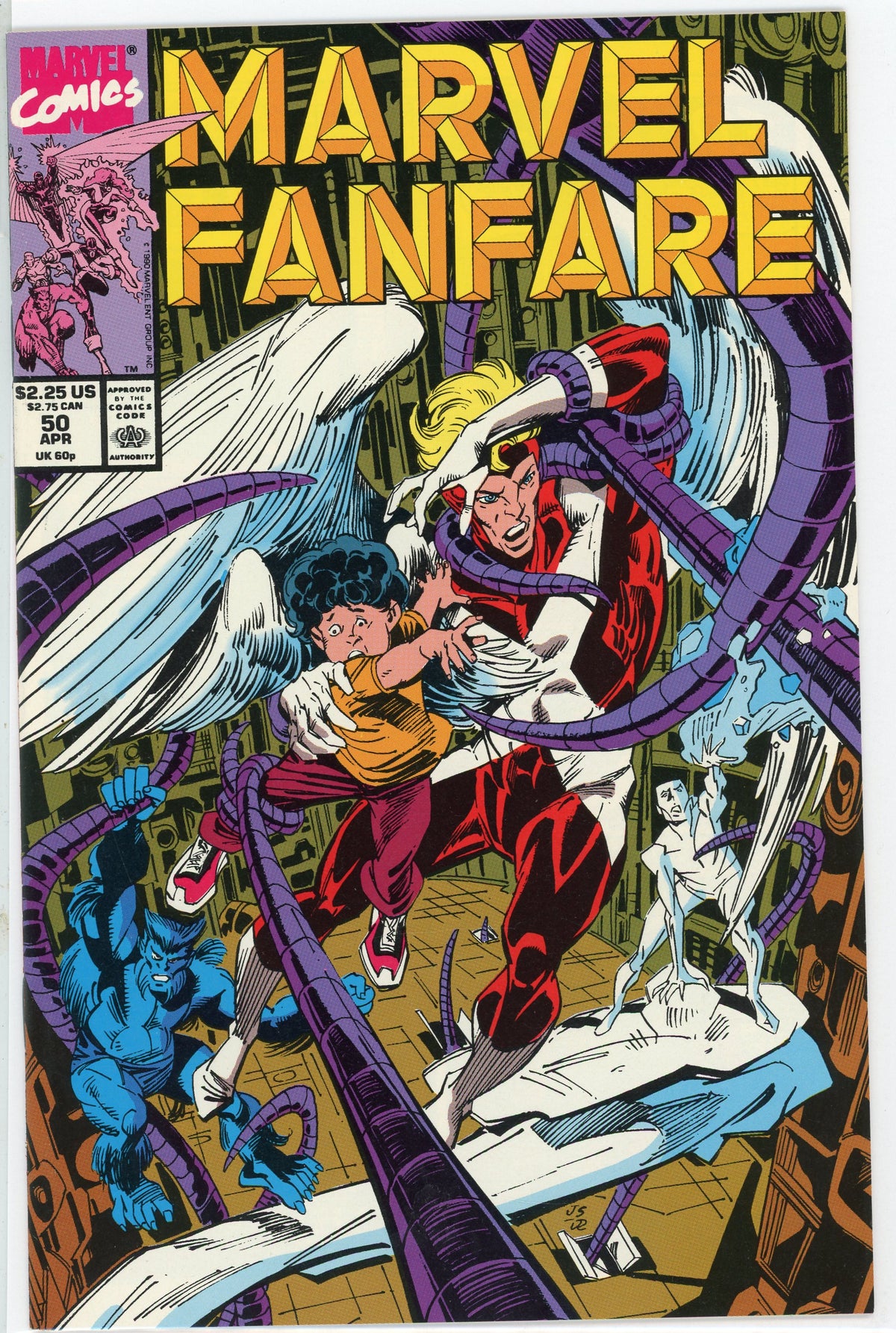 MARVEL FANFARE #50 NM ACTION PACKED COVER GLOSSY SHEEN