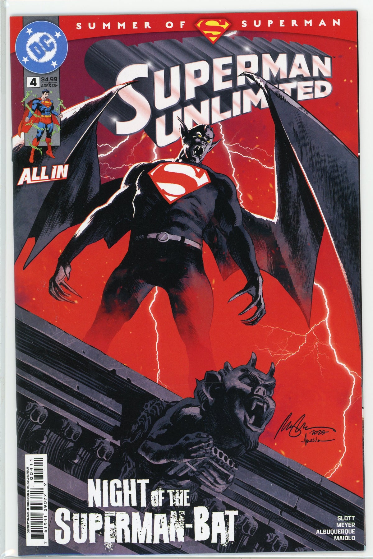 SUPERMAN UNLIMITED #4 NM MAJESTIC COVER SLOTT WORK GREAT SHEEN