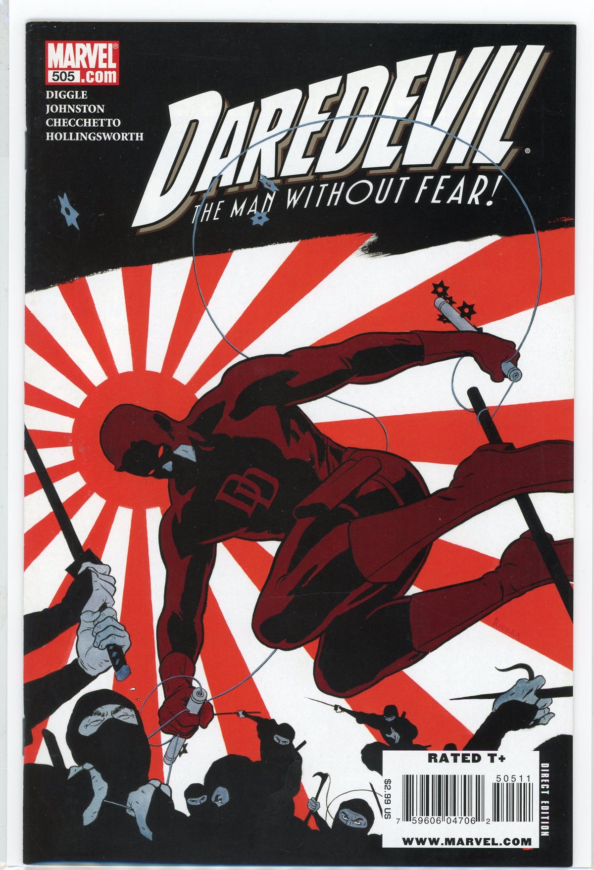 DAREDEVIL THE MAN WITHOUT FEAR #505 NM PHENOMENAL COVER STUNNING SHEEN