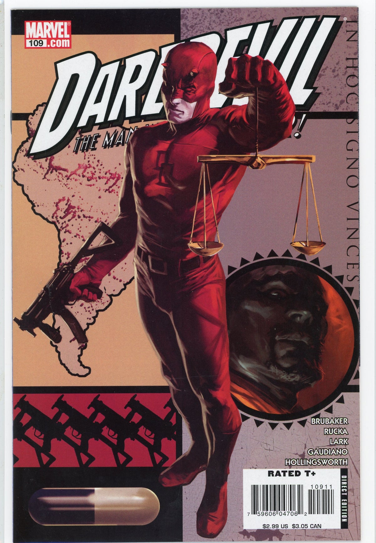 DAREDEVIL THE MAN WITHOUT FEAR #109 NM GLOSSY SHEEN BRUBAKER WORK
