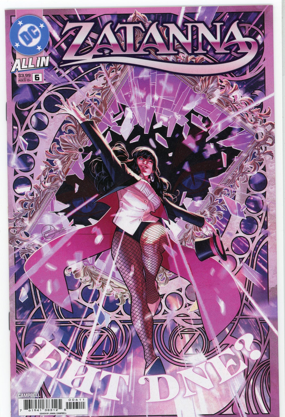 ZATANNA #6 ALL IN NM SPECTACULAR COVER AMAZING GLOSS