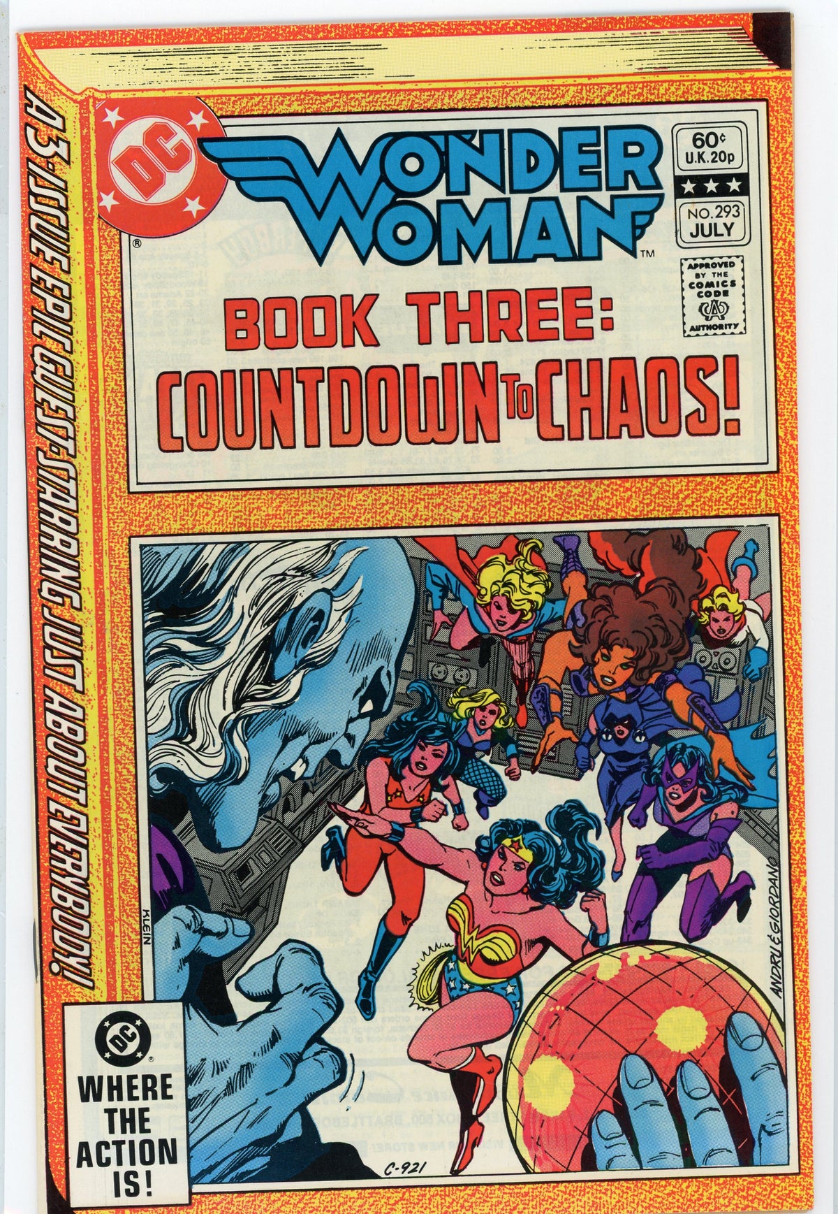 WONDER WOMAN #293 NM INCREDIBLE COVER AND GLOSSY SHEEN