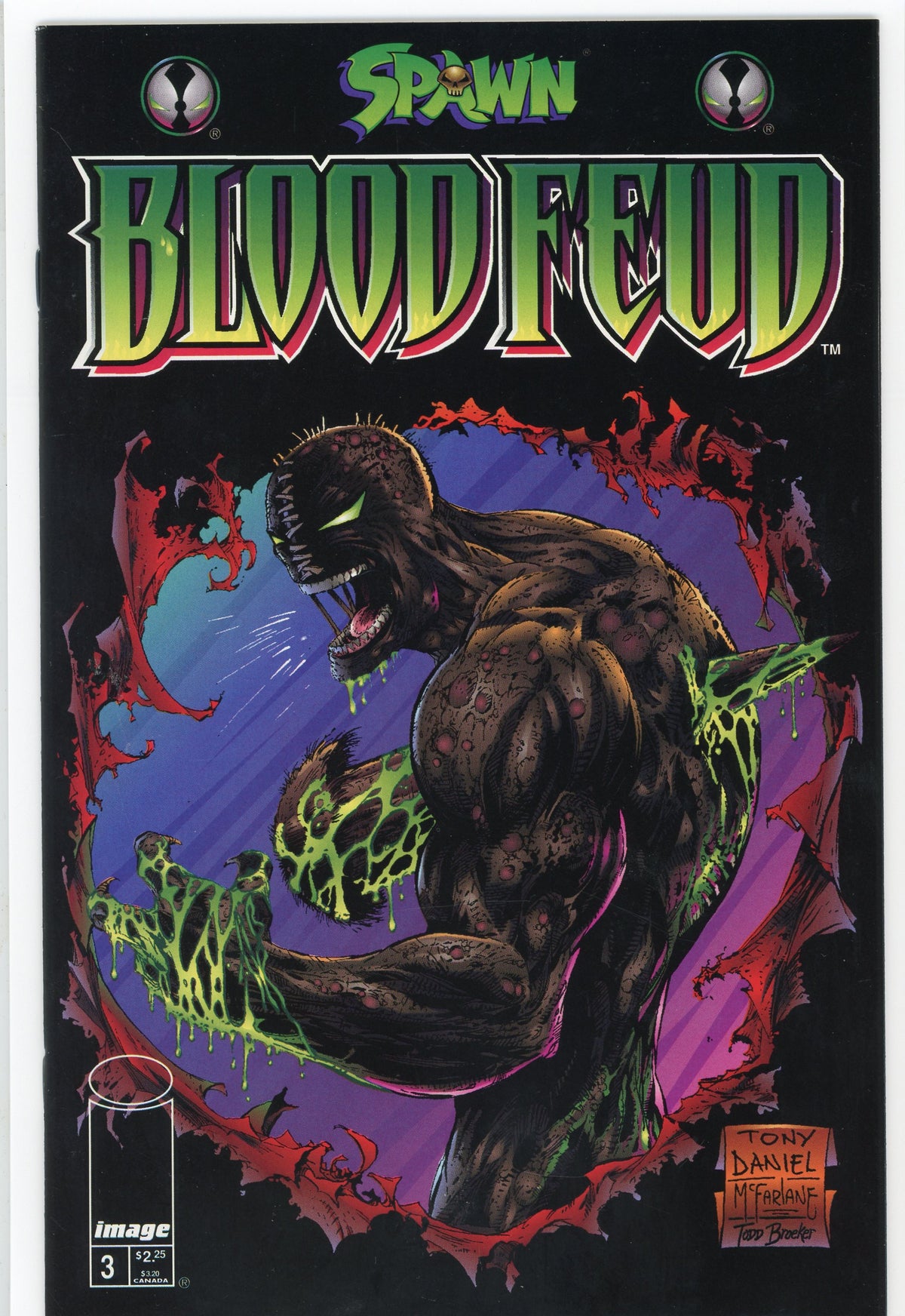 SPAWN BLOOD FEUD #3 NM MCFARLANE WORK INCREDIBLE COVER AND GLOSS