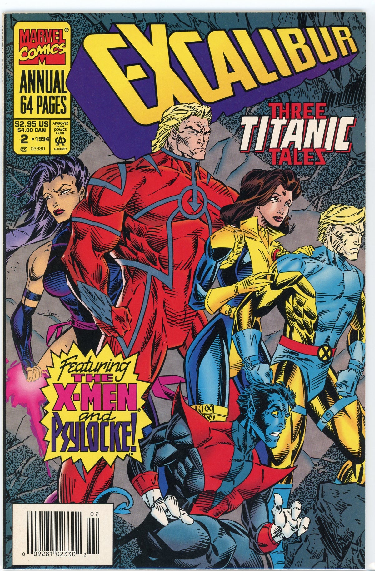EXCALIBUR ANNUAL #2 NM X-MEN APP. INCREDIBLE GLOSS MAJESTIC COVER