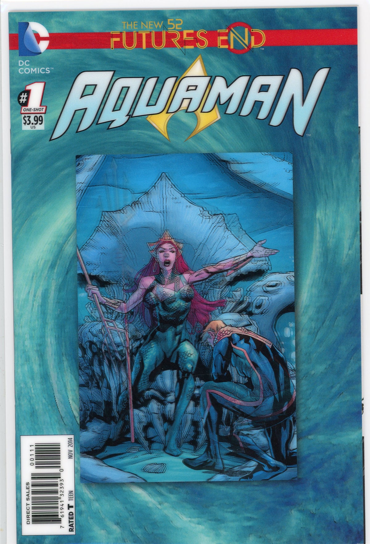 AQUAMAN #1 NM NEW 52 LENTICULAR COVER MAGNIFICENT COVER GEM