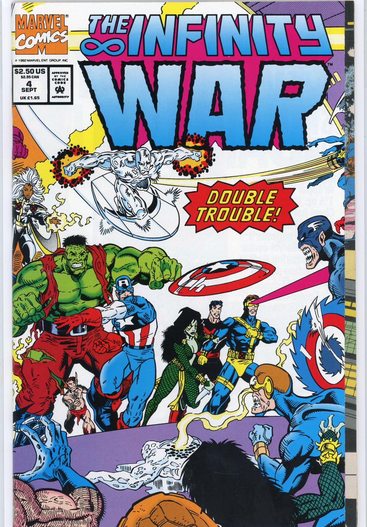 THE INFINITY WAR #4 NM ALL OUT BATTLE COVER GLOSSY SHEEN