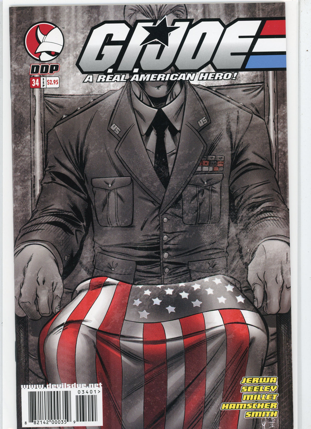 GI JOE A REAL AMERICAN HERO #34 NM OUTSTANDING COVER GLOSSY SHEEN