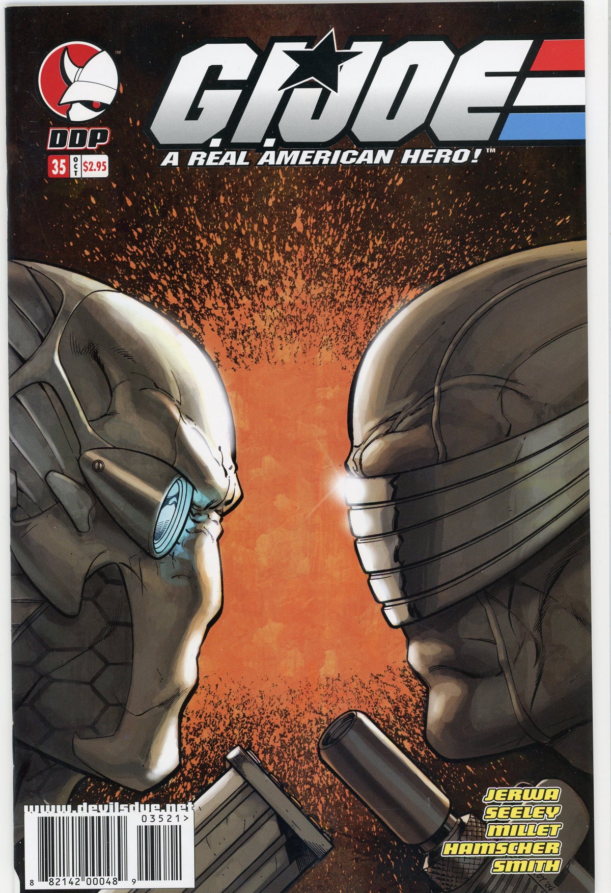 GI JOE A REAL AMERICAN HERO #35 NM GREAT CONFRONTATION COVER STUNNING GLOS
