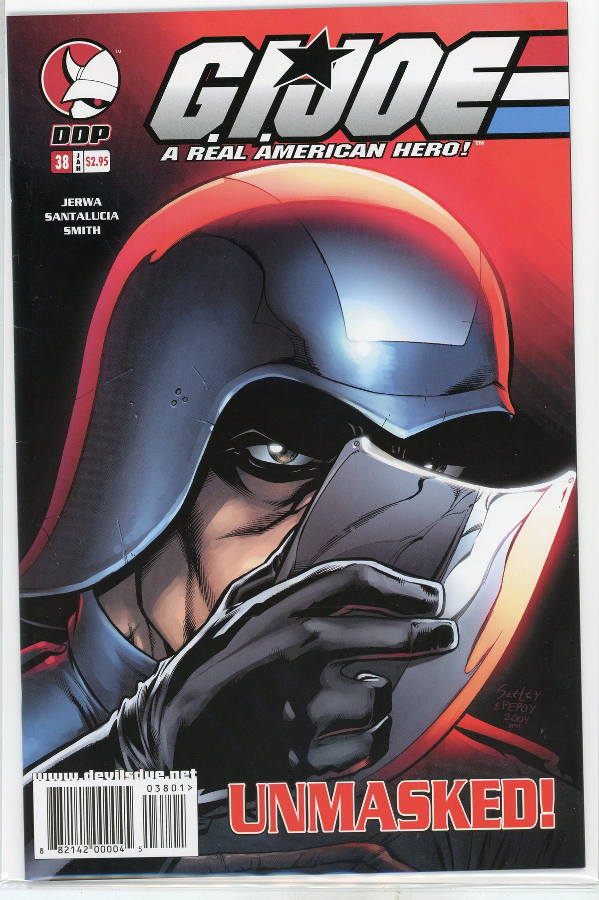 GI JOE A REAL AMERICAN HERO #40 NM GREAT DESTRO COVER VIBRANT HUES