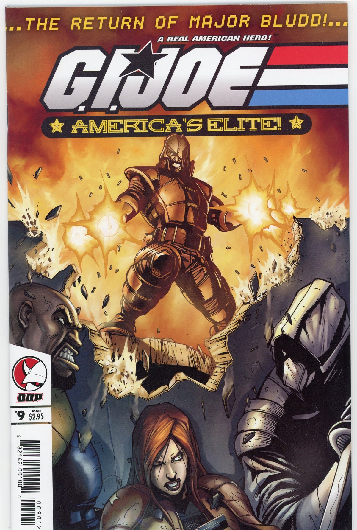GI JOE AMERICAS ELITE #9 NM GREAT BATTLE COVER VIVID COLORS