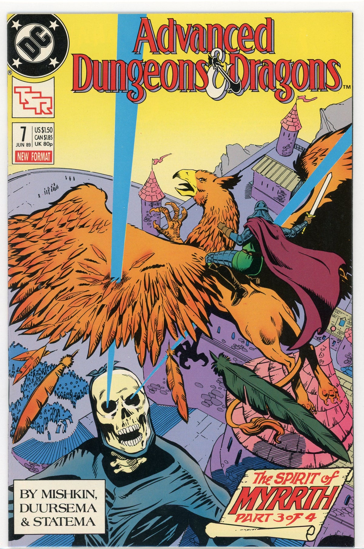 ADVANCED DUNGEONS AND DRAGONS #7 NM GREAT BATTLE COVER NICE GLOSS