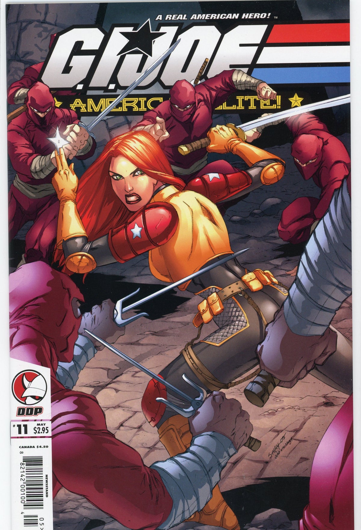 GI JOE AMERICAS ELITE #11 NM AWESOME BATTLE COVER VIBRANT HUES