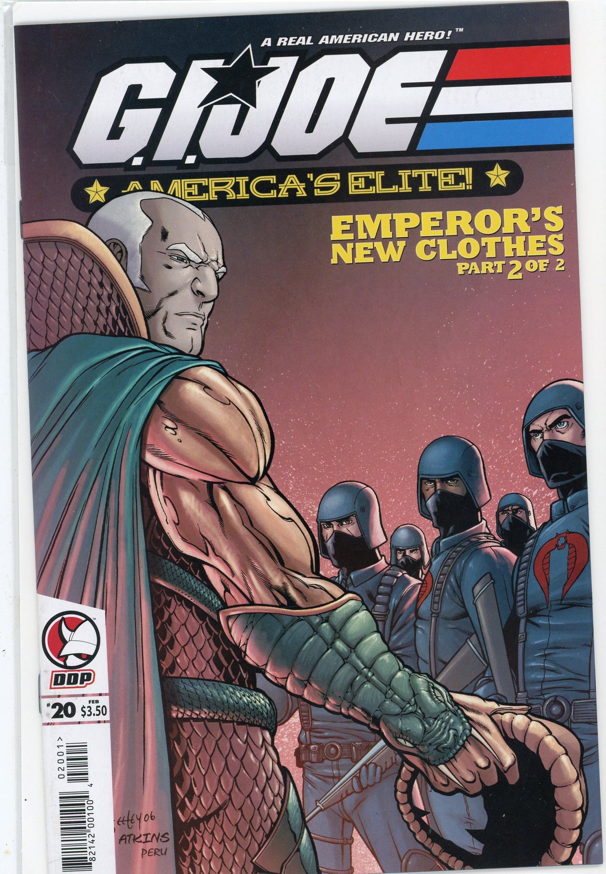 GI JOE AMERICAS ELITE #20 NM MIND BLOWING COVER GLOSSY FINISH