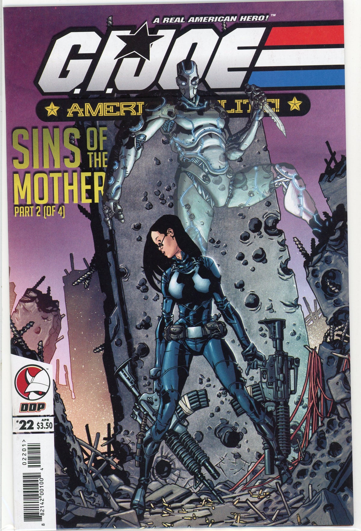 GI JOE AMERICAS ELITE #22 NM GREAT BATTLE AFTERMATH COVER GLOSSY SHEEN