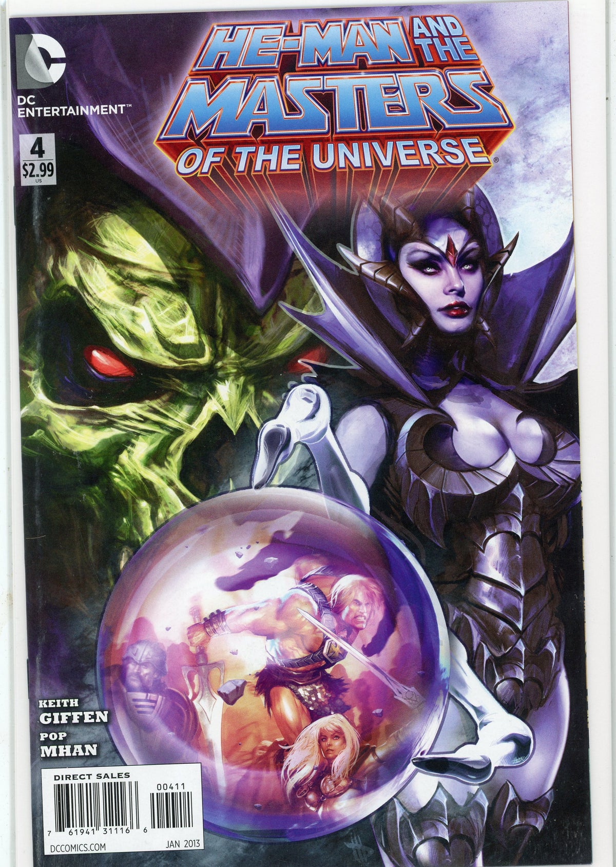 HE MAN AND THE MASTERS OF THE UNIVERSE #4 NM GORGEOUS COVER GIFFEN WORK