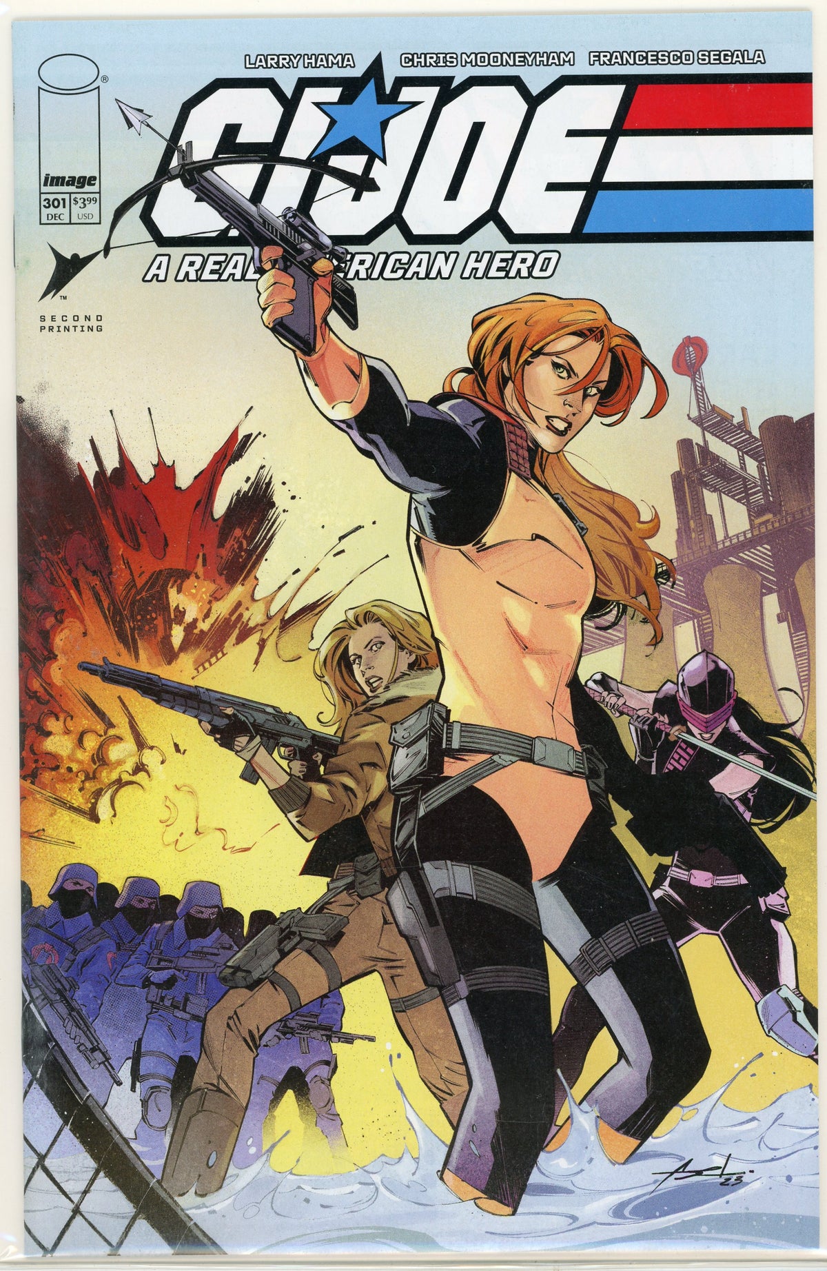 GI JOE A REAL AMERICAN HERO #301 NM HAMA WORK BATTLE ACTION COVER GEM