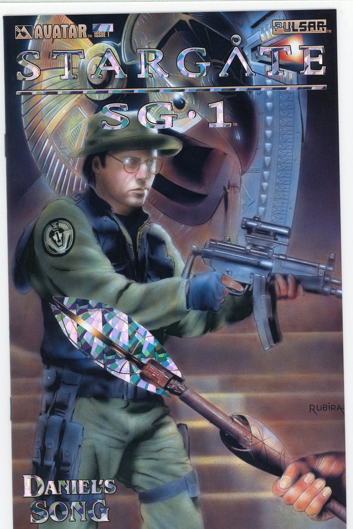 STARGATE SG1 #1 NM DANIELS SONG SENSATIONAL FOIL COVER AWESOME SHEEN