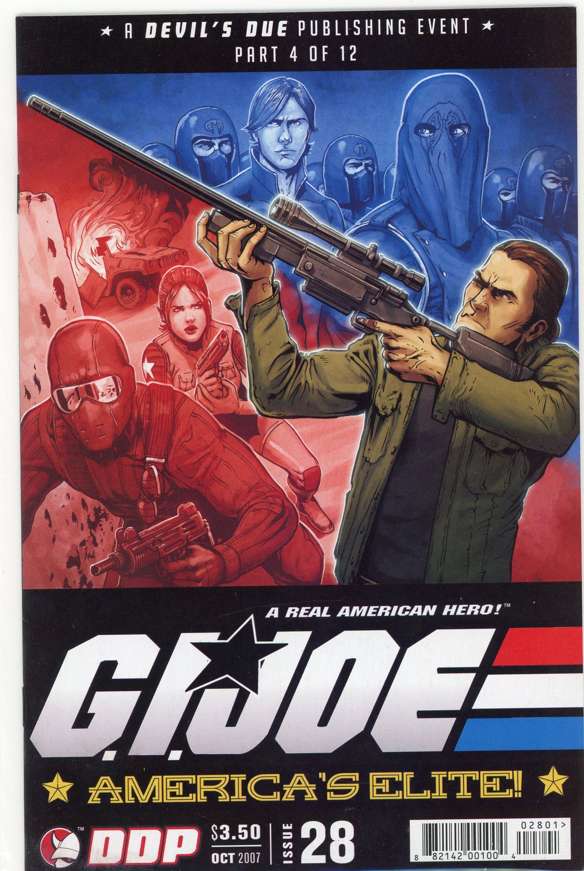 GI JOE AMERICAS ELITE #28 NM GLOSSY COLORS BREATHTAKING COVER