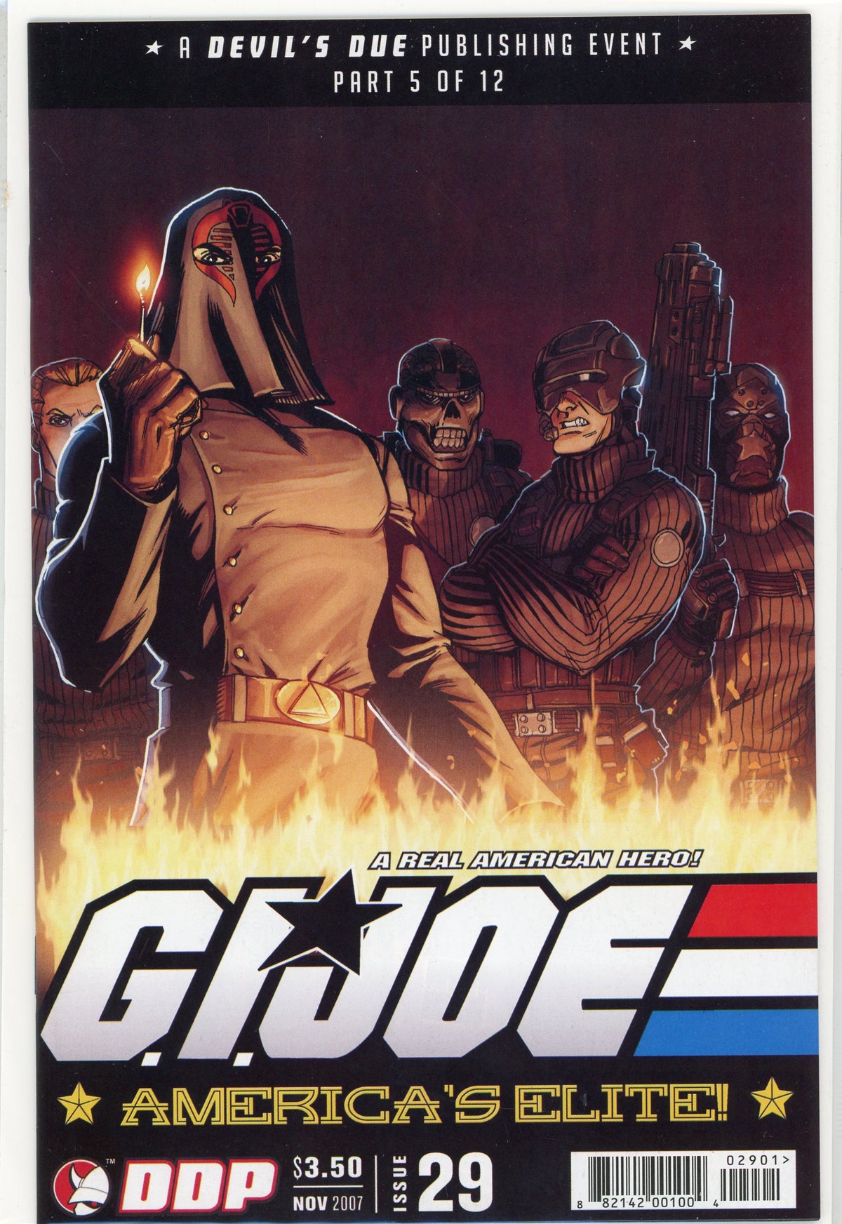 GI JOE AMERICAS ELITE #29 NM INCENDIARY COVER GLOSSY FINISH