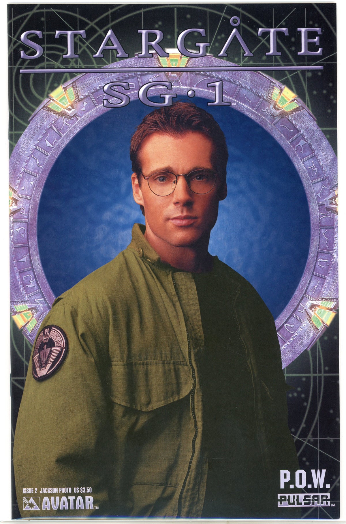 STARGATE SG 1 #2 JACKSON PHOTO NM P.O.W. STORYLINE TREMENDOUS GLOSS
