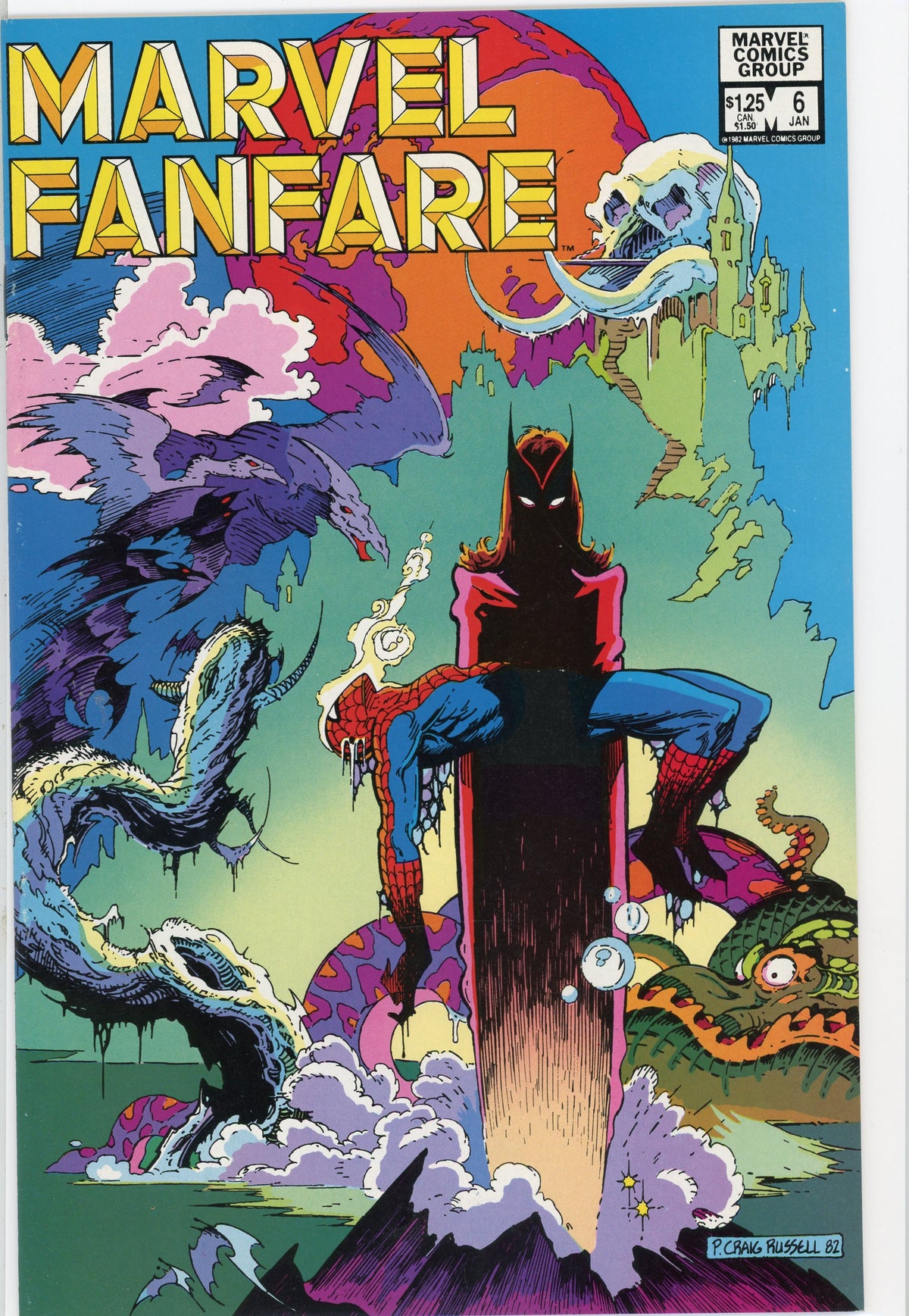 MARVEL FANFARE #6 NM GORGEOUS RUSSELL COVER 1982 TERRIFIC GLOSS