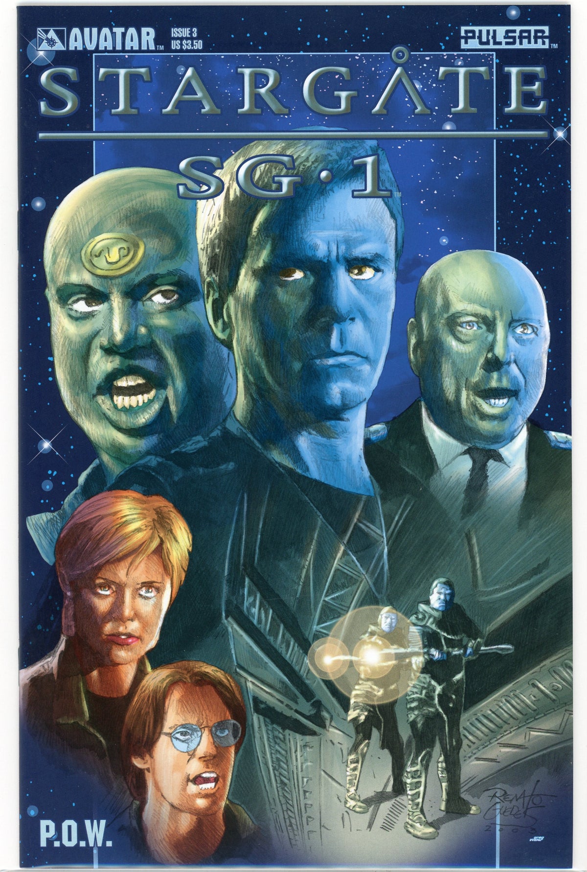 STARGATE SG 1 #3 NM P.O.W. MAGNIFICENT COVER MIND BLOWING SHEEN