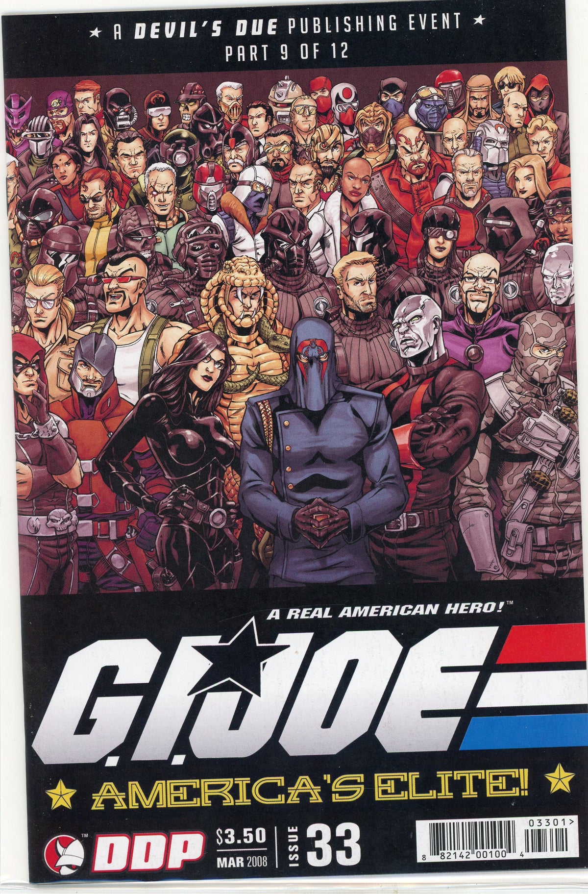 GI JOE AMERICAS ELITE #33 NM FABULOUS COVER VIBRANT SHEEN