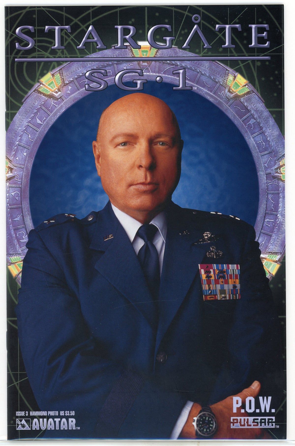STARGATE SG 1 #3 NM HAMMOND PHOTO P.O.W. INCREDIBLE GLOSSY SHEEN