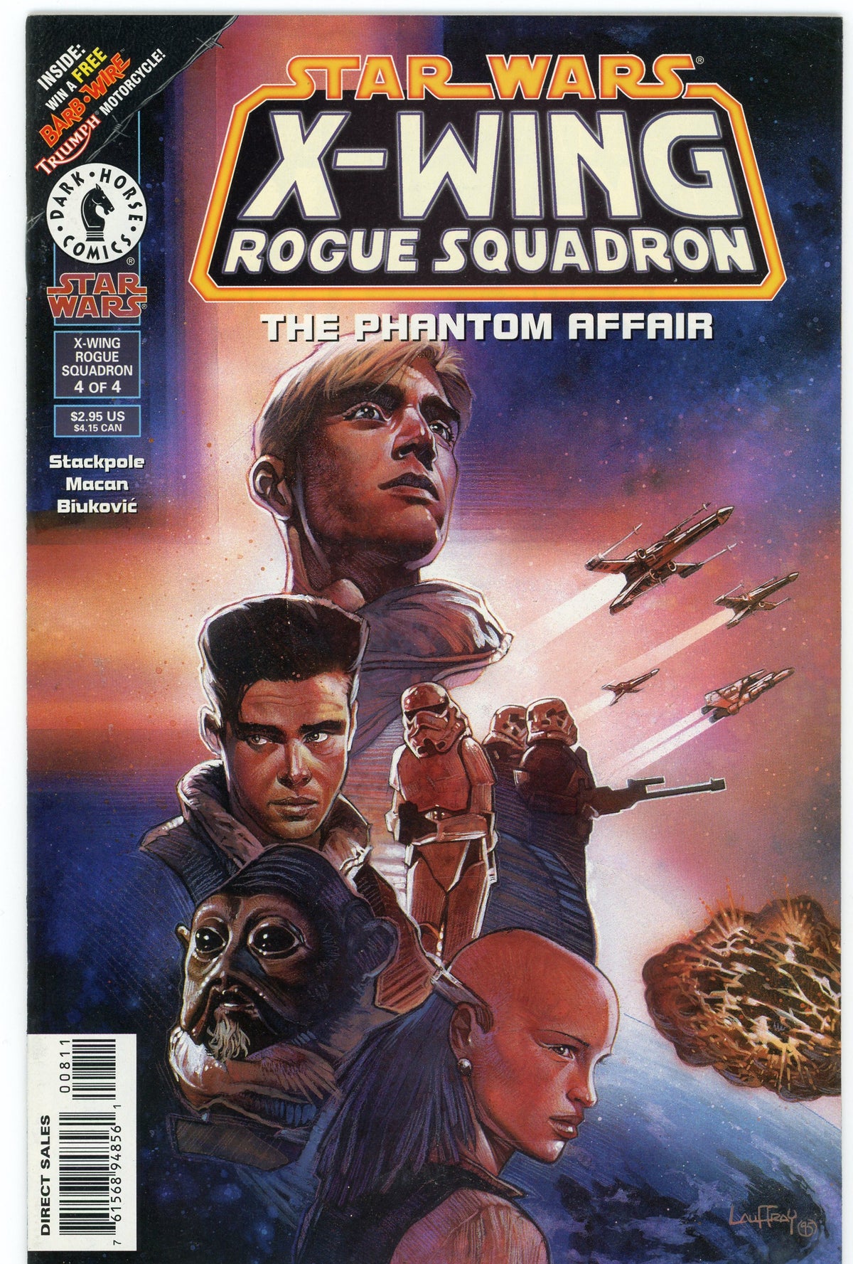 STAR WARS X WING ROGUE SQUADRON NM FABULOUS COVER #4 OF 4 STUNNING GLOSS