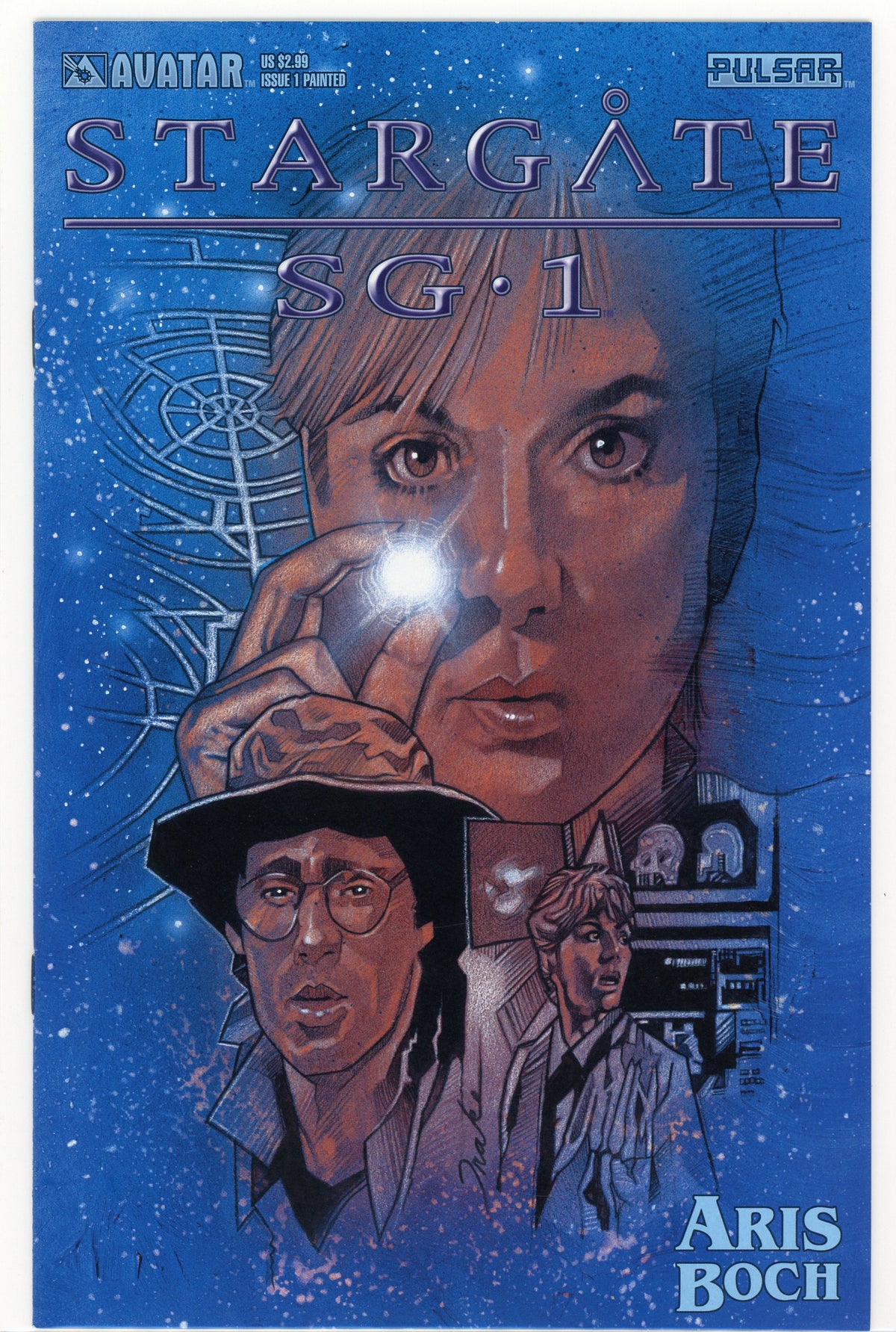 STARGATE SG 1 #1 PAINTED NM ARIS BOCH STORYLINE TREMENDOUS GLOSS GREAT COVER