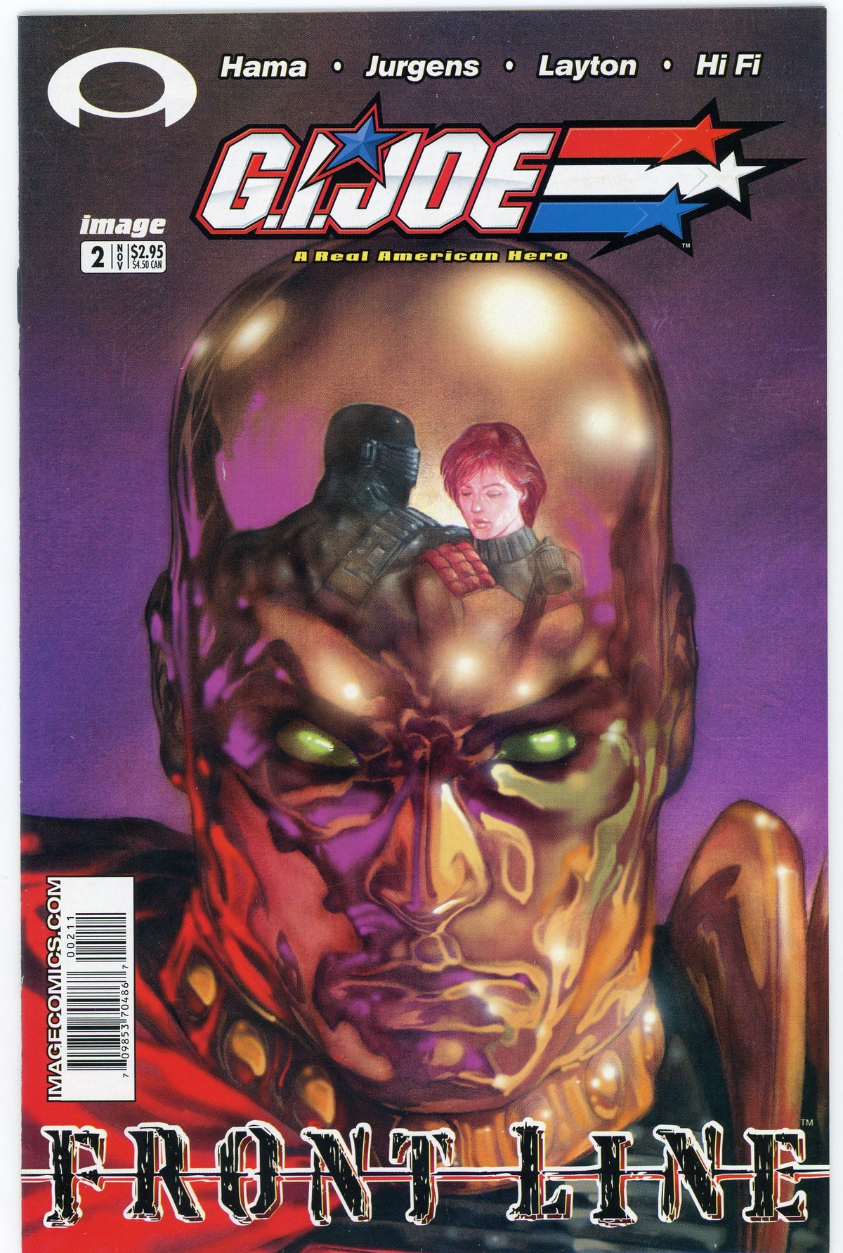 GI JOE A REAL AMERICAN HERO #2 NM FRONT LINE GLOSSY COVER IMAGE COMICS