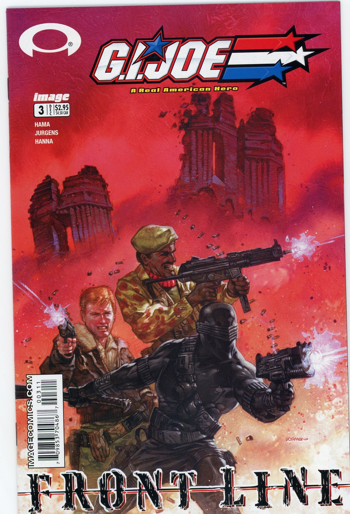 GI JOE A REAL AMERICAN HERO #3 FRONT LINE NM GREAT BATTLE COVER GLOSSY GEM