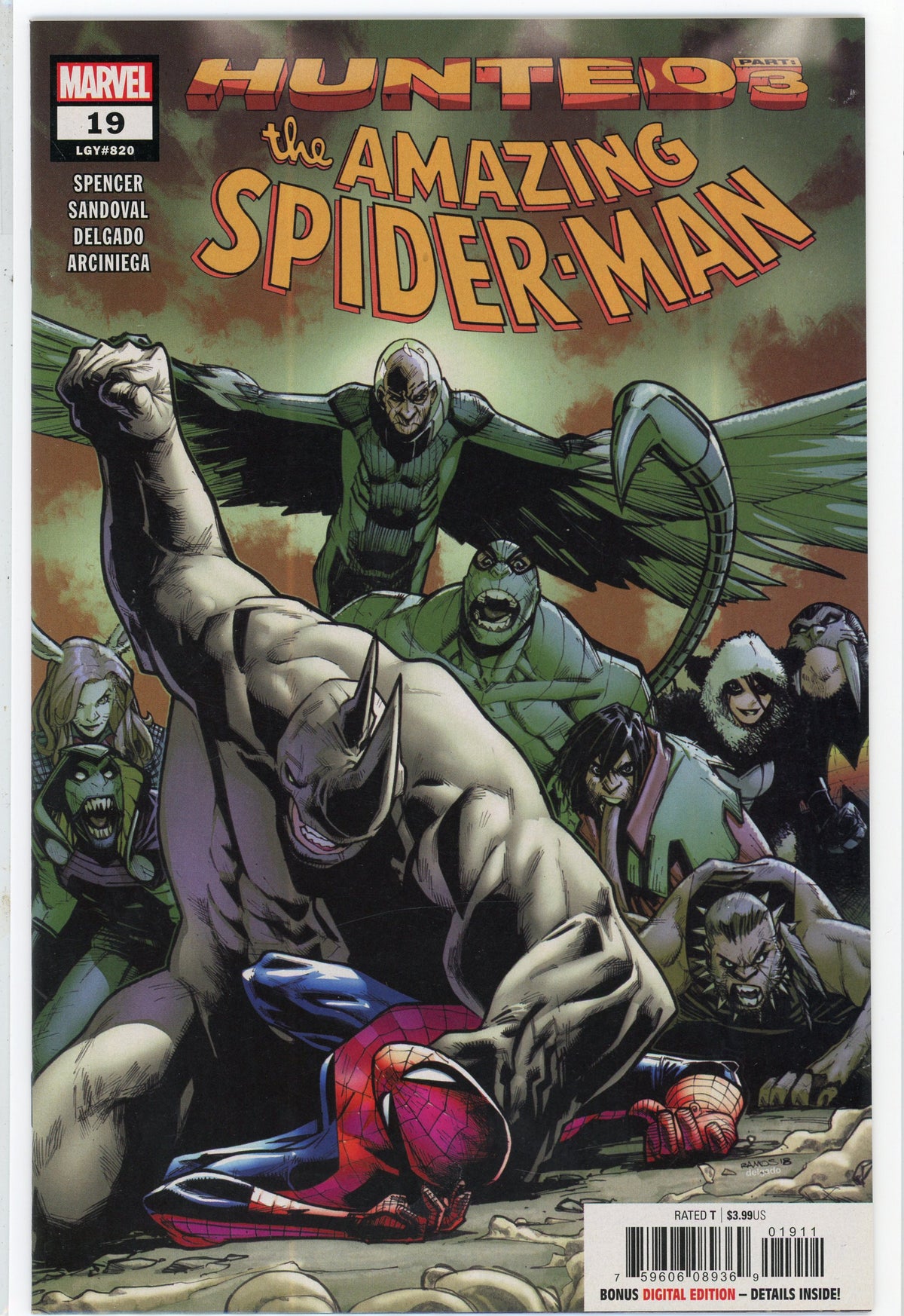 AMAZING SPIDERMAN #19 NM GREAT ROGUES GALLERY COVER STUNNING FINISH