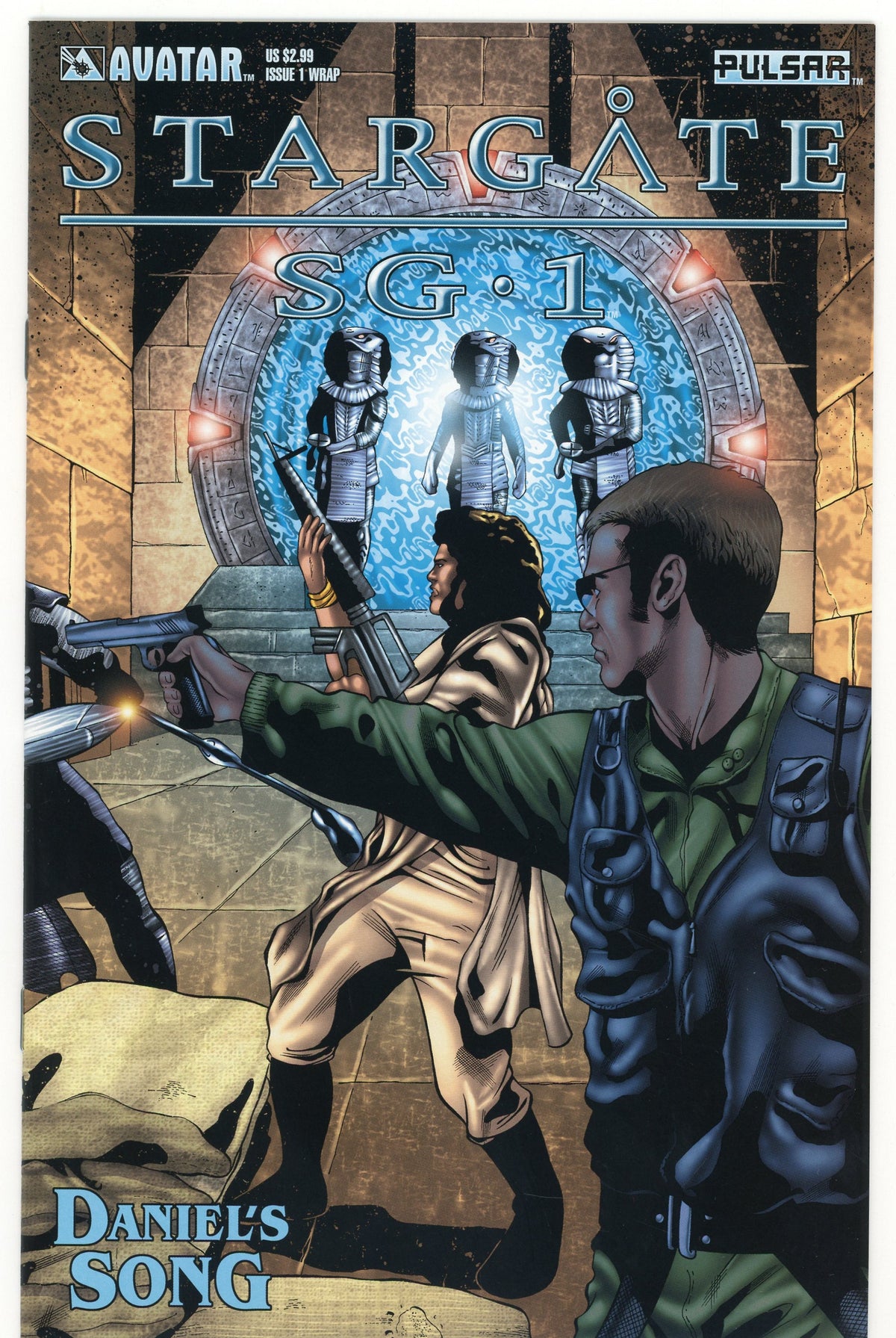STARGATE SG 1 #1 WRAP NM DANIELS SONG STORYLINE DRAMATIC COVER GREAT GLOSS