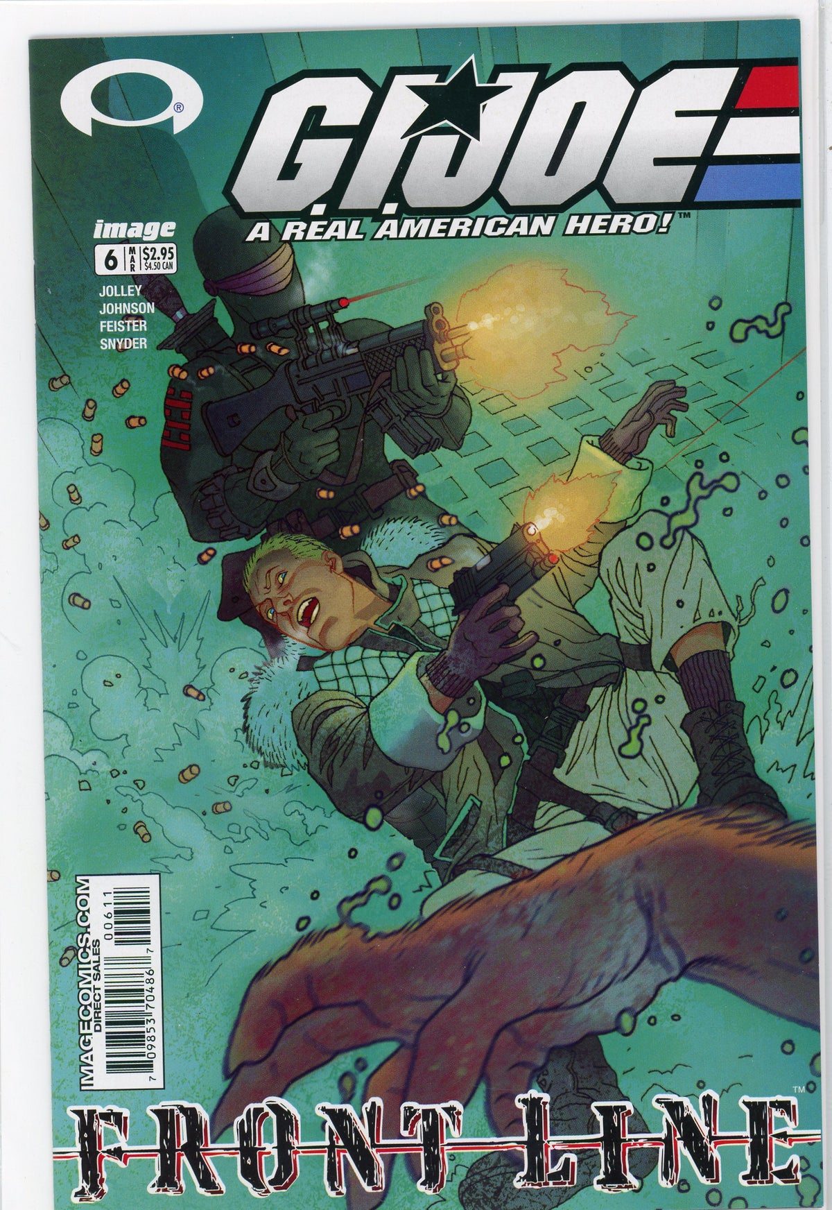 GI JOE A REAL AMERICAN HERO #6 FRONT LINE NM GORGEOUS COVER NICE GLOSS