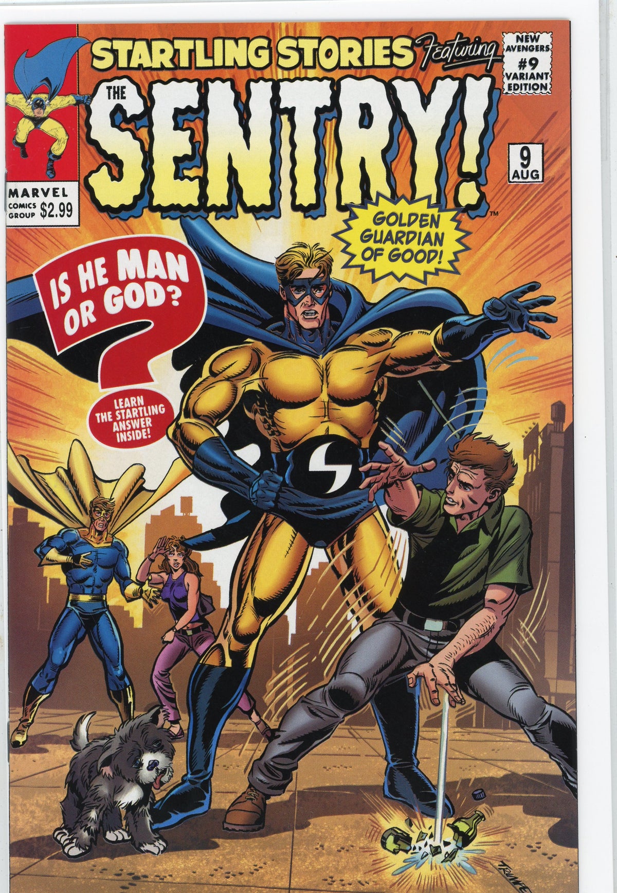 THE SENTRY #9 NM VARIANT ED.  MAGNIFICENT COVER STUNNING FINISH