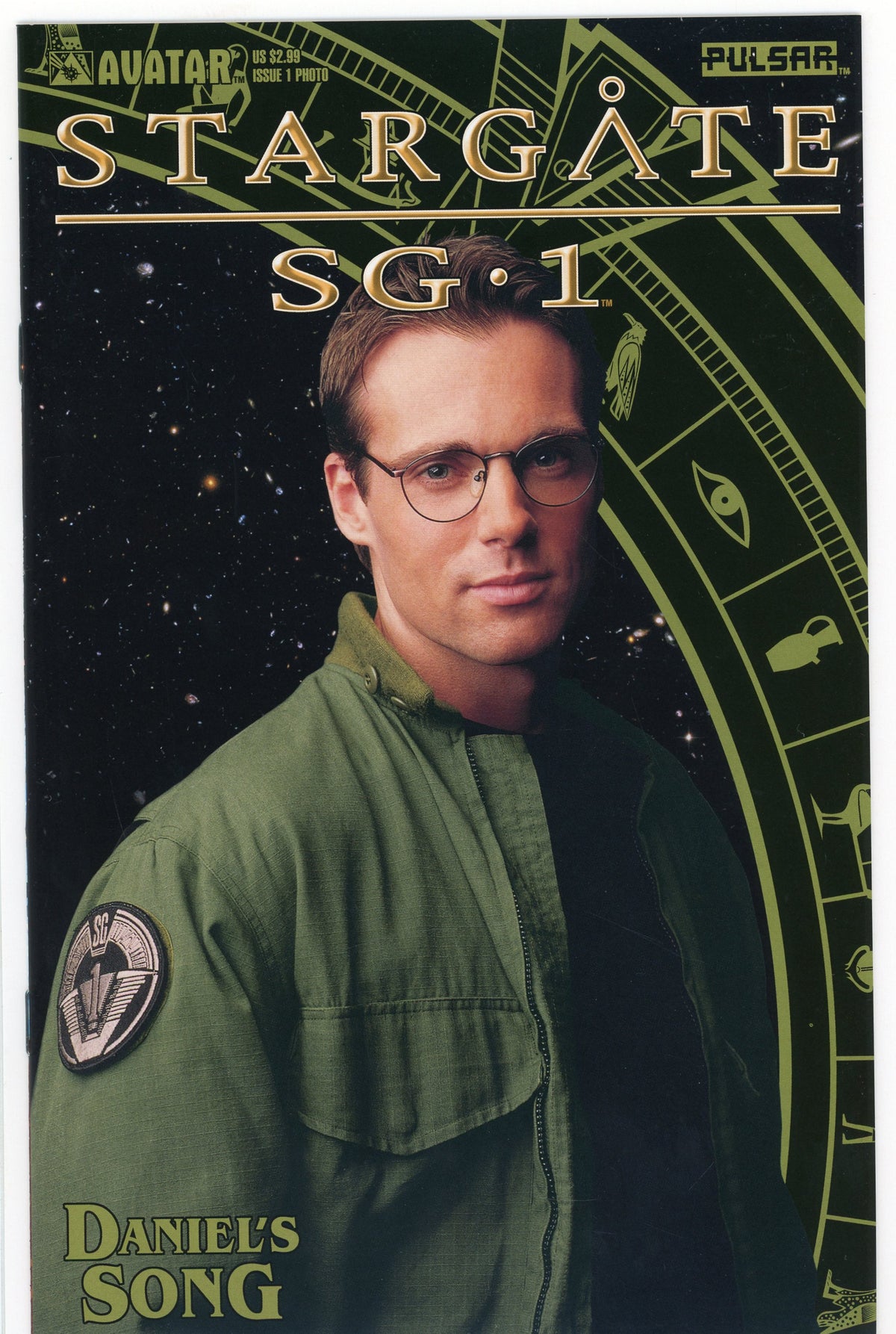 STARGATE SG 1 #1 PHOTO NM DANIELS SONG STORYLINE STUNNING COVER GREAT SHEEN