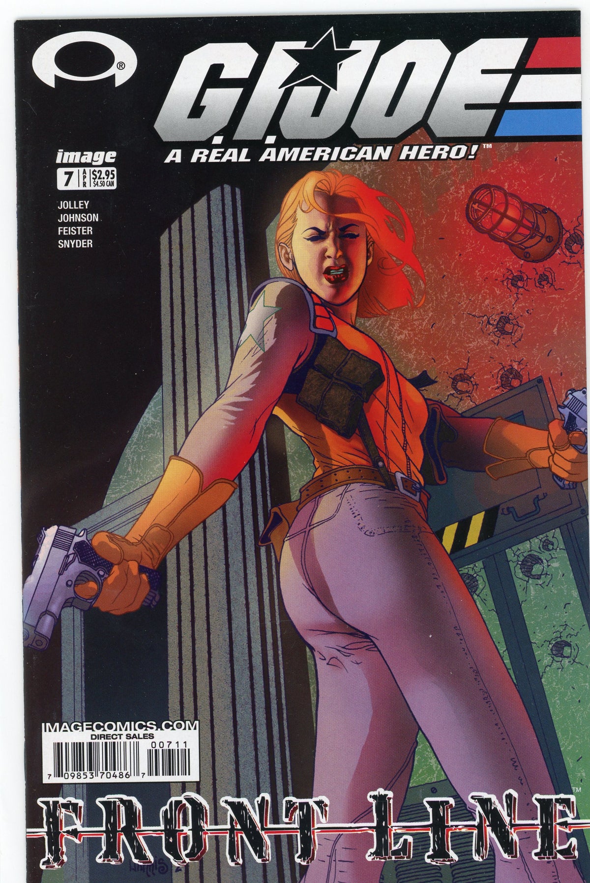 GI JOE A REAL AMERICAN HERO #7 FRONT LINE NM SEXY COVER EXCEPTIOAL GLOSS