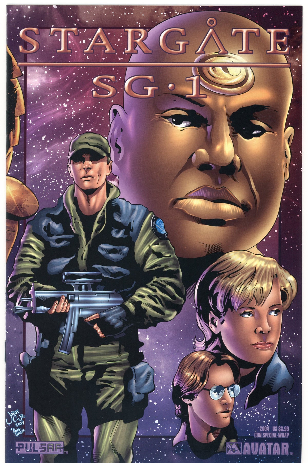 STARGATE SG 1 CON SPECIAL WRAP 2004 NM MEMORABLE COVER STUNNING FINISH