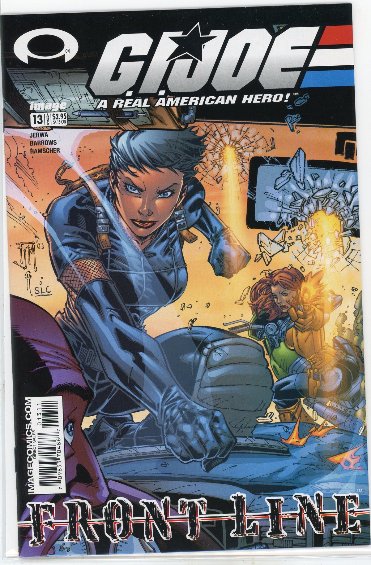 GI JOE A REAL AMERICAN HERO #13 NM FRONT LINE GREAT BATTLE COVER NICE GLOSS
