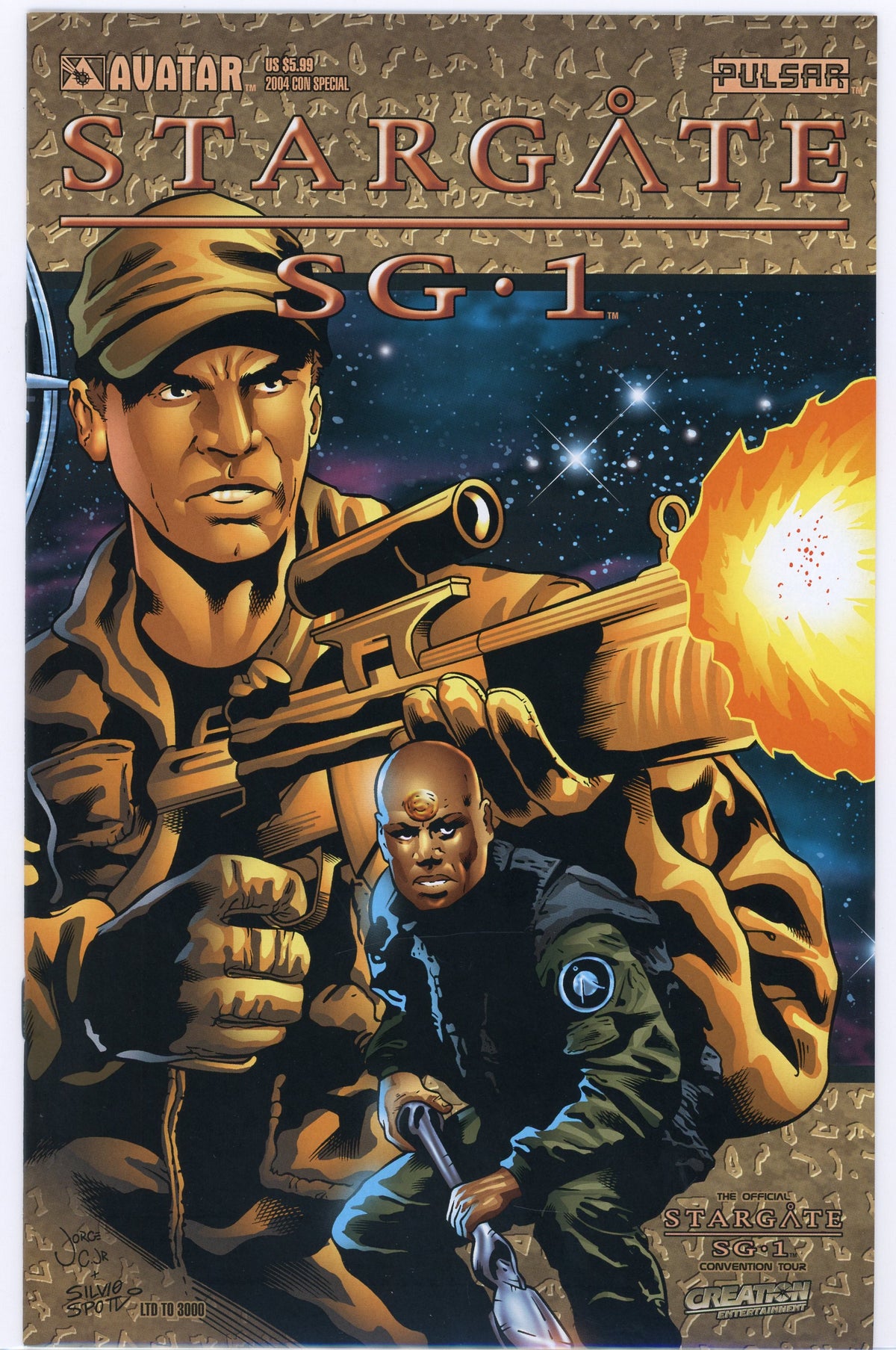 STARGATE SG1 NM 2004 CON SPECIAL LIMITED TO 2000 WONDROIUS COVER