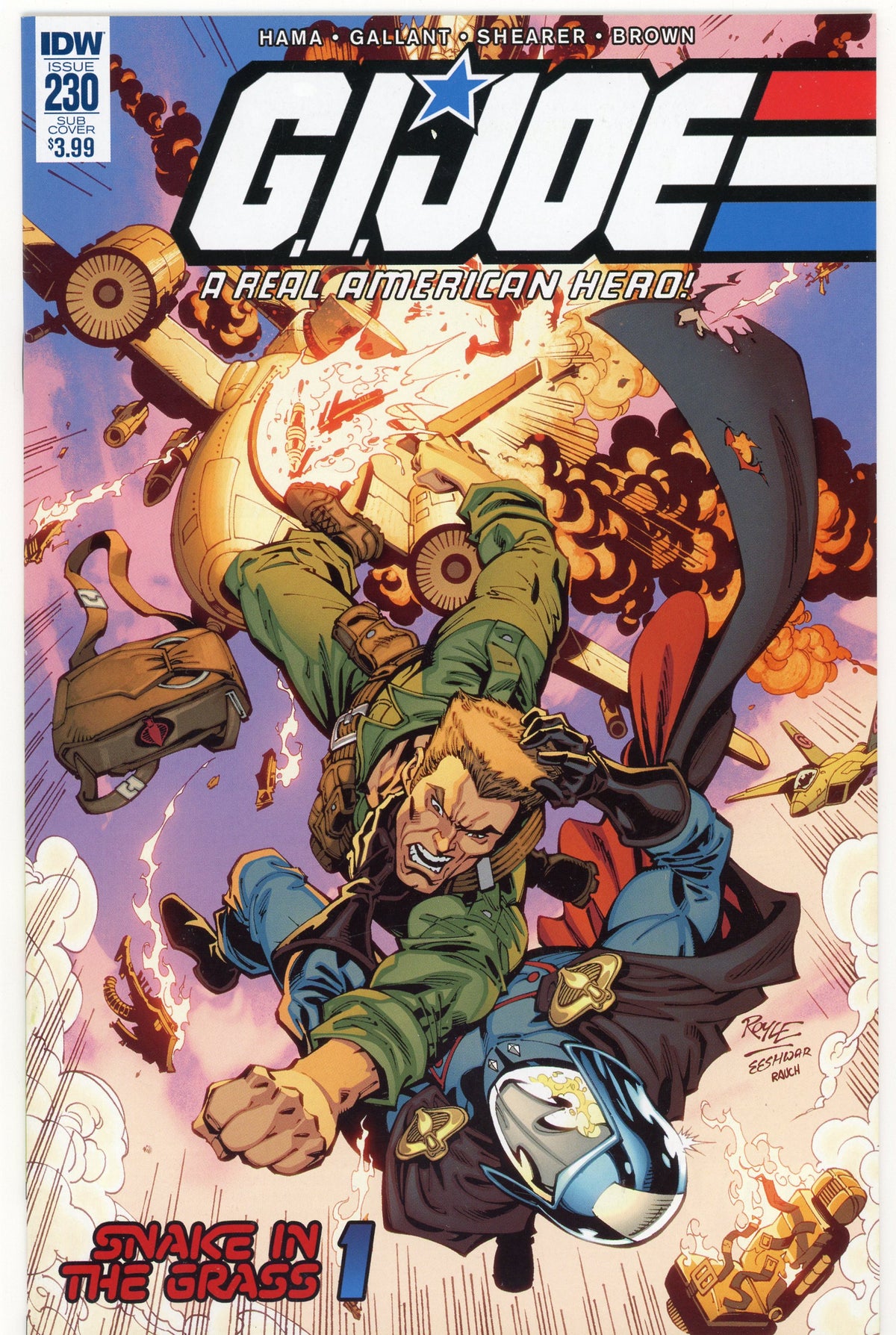 GI JOE A REAL AMERICAN HERO #230 NM EXPLOSIVE AERIAL BATTLE COVER