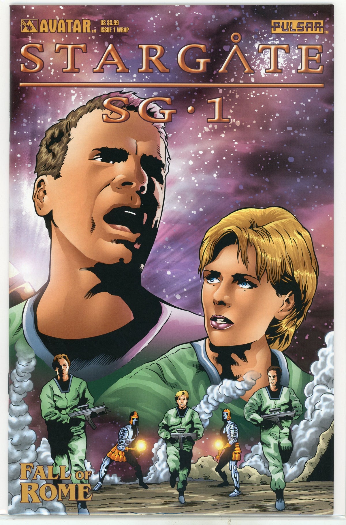 STARGATE SG 1 #1 WRAP FALL OF ROME ASTONISHING BATTLE COVER GREAT GLOSS