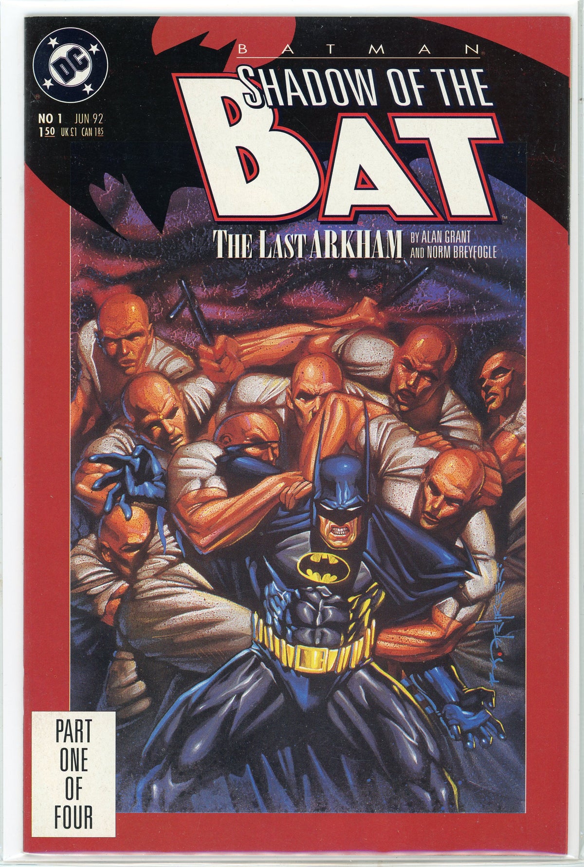 SHADOW OF THE BAT #1 NM GREAT BATTLE COVER GLOSSY SHEEN