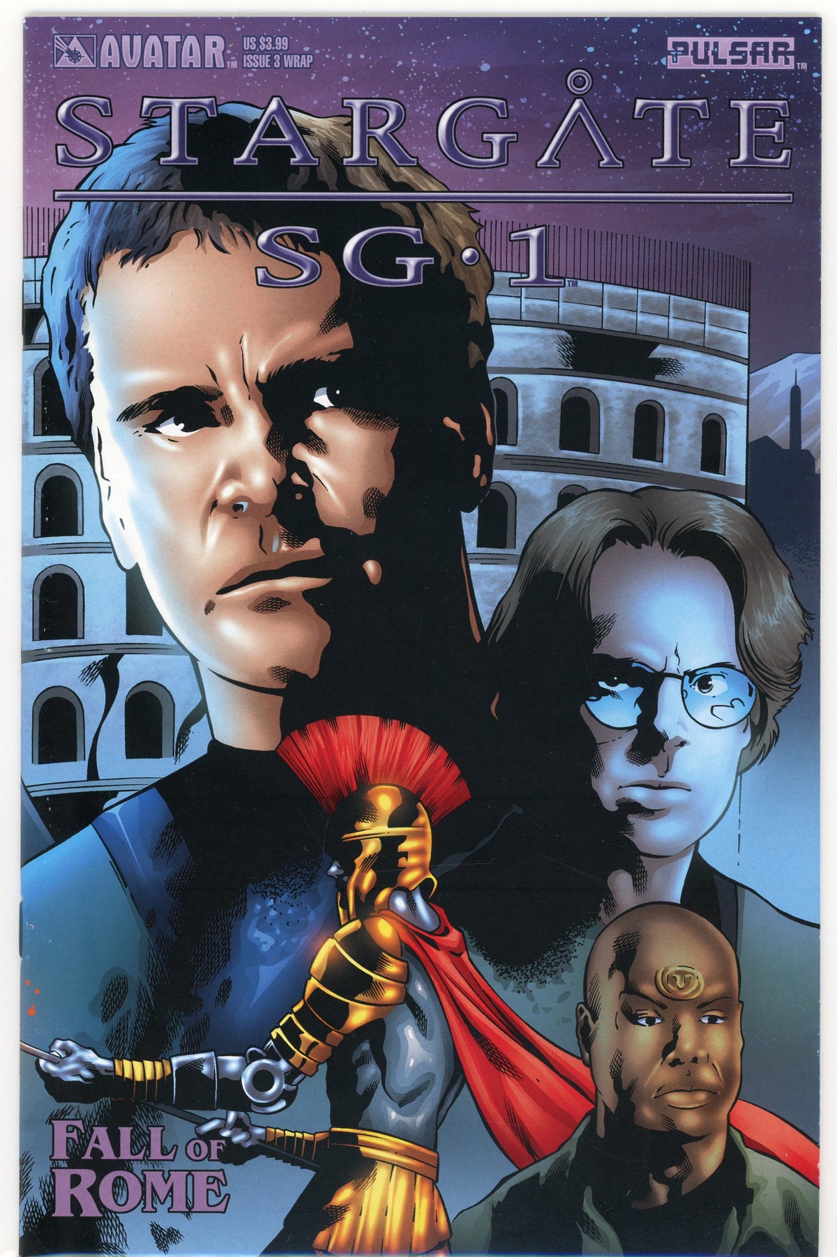 STARGATE SG 1 #3 WRAP NM FALL OF ROME STORYLINE MIND BLOWING COVER